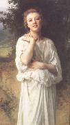 Adolphe William Bouguereau Girl (mk26) oil painting on canvas